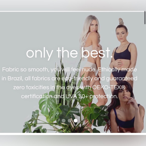 NEW! Nude Swim Eco-Friendly Brazilian Bikini Top - Picture 8 of 8